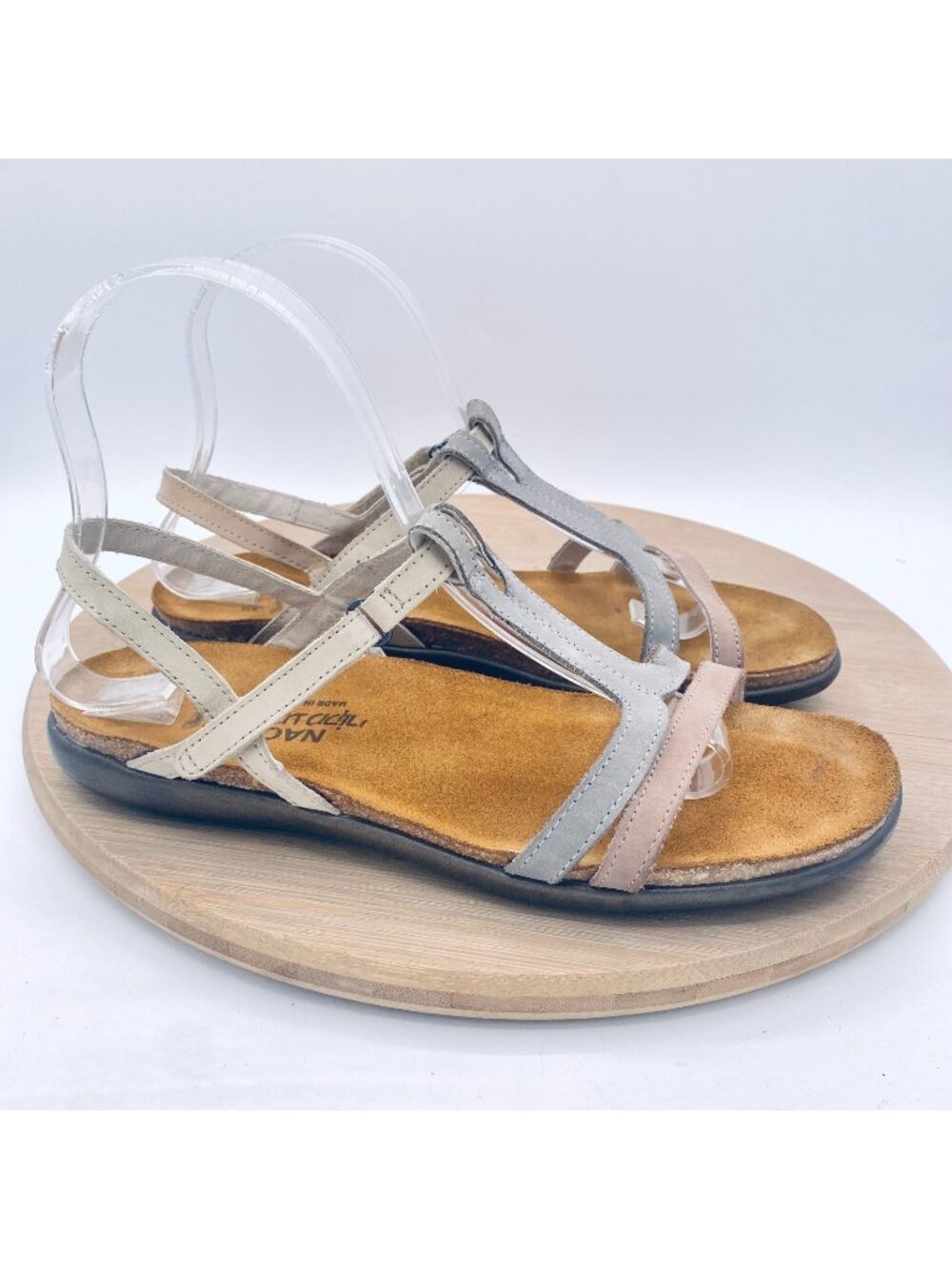 Naot Sandals Womens 7 38 Multicolor Leather Comfort Slingback Judith Flats